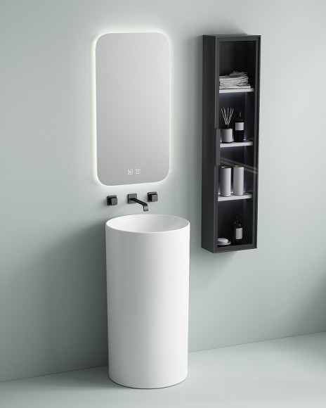 Раковина SantiLine 45 SL-4014 Белая Раковина SantiLine 45 SL-4014 Белая