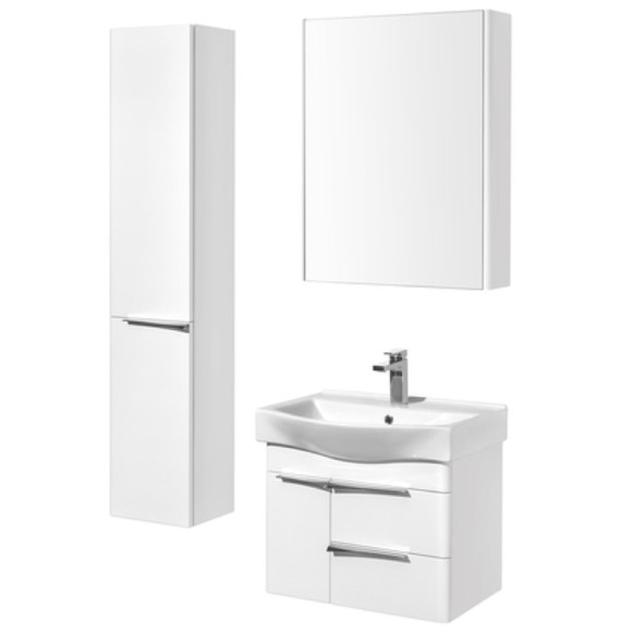 Зеркальный шкаф Aquaton Беверли 65 1A237002BV010 Белый глянец