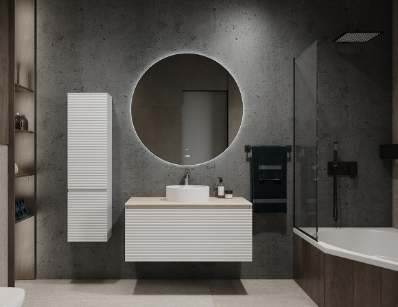 Шкаф пенал Jorno Cossety 33 Coss.04.124/P/W/JR подвесной Белый Шкаф пенал Jorno Cossety 33 Coss.04.124/P/W/JR подвесной Белый