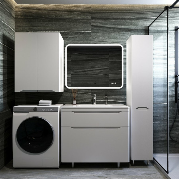 Тумба под раковину Style Line Марелла 90 Люкс Plus СС-00002416 Белый матовый антискрейтч Тумба под раковину Style Line Марелла 90 Люкс Plus СС-00002416 Белый матовый антискрейтч