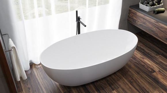 Ванна из искусственного камня Whitecross Diamond 170x87 0201.170087.200 Белая матовая без гидромассажа Ванна из искусственного камня Whitecross Diamond 170x87 0201.170087.200 Белая матовая без гидромассажа