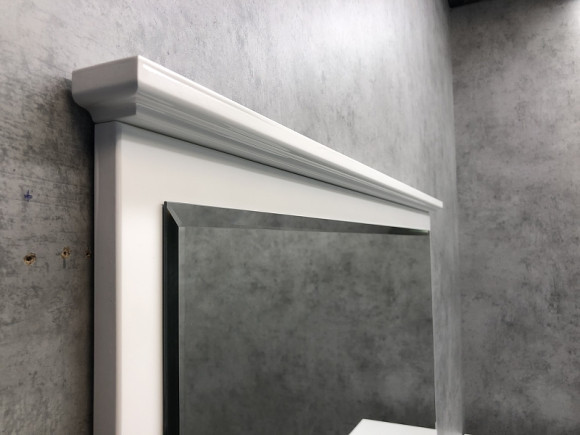 Зеркало Comforty Тбилиси 90 00003132632 Белый глянец Зеркало Comforty Тбилиси 90 00003132632 Белый глянец