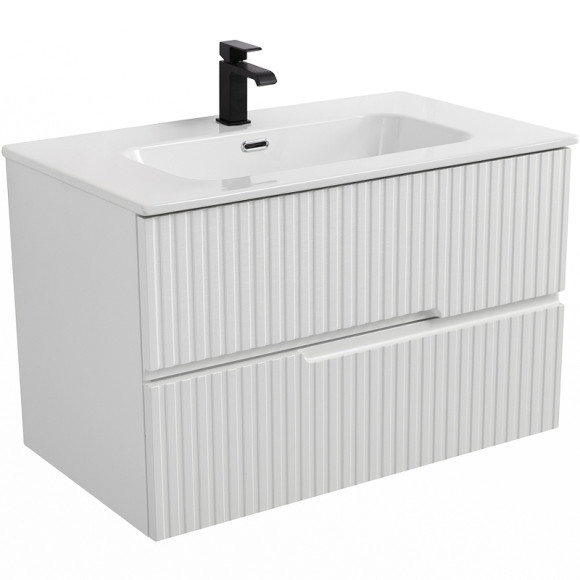 Тумба под раковину Cezares Duet-N 90 DUET-N-900-2C-SO-BL подвесная Bianco Lucido