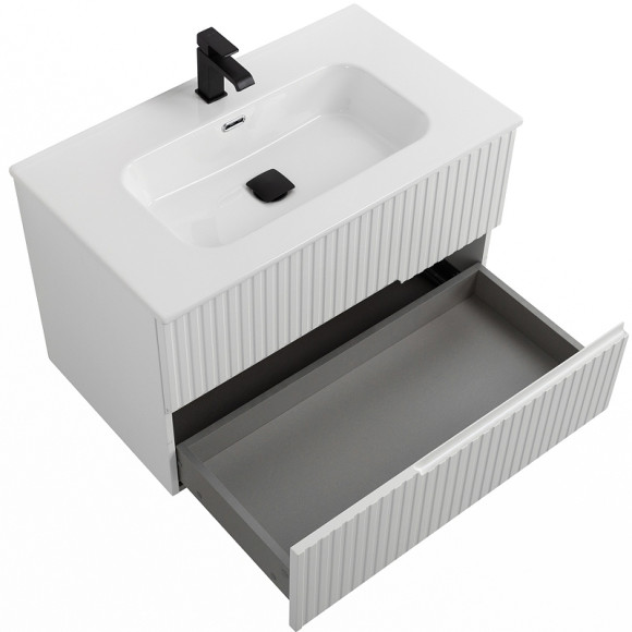 Тумба под раковину Cezares Duet-N 90 DUET-N-900-2C-SO-BL подвесная Bianco Lucido