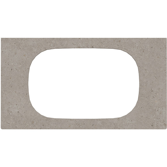 Столешница под раковину Kerama Marazzi Magica 90 MA.2.0.SG519920R\90 Серая матовая