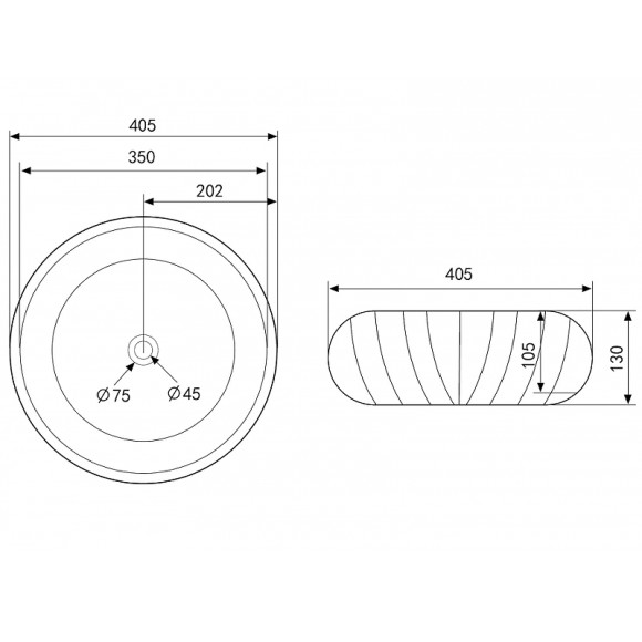 Раковина-чаша Abber Bequem 40 AC2115 Белая Раковина-чаша Abber Bequem 40 AC2115 Белая