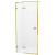 Душевая дверь New Trendy Avexa Gold 120 L EXK-1722 профиль Брашированное золото стекло прозрачное