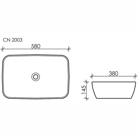 Раковина Ceramicanova Form 58 CN2003 Белая Раковина Ceramicanova Form 58 CN2003 Белая