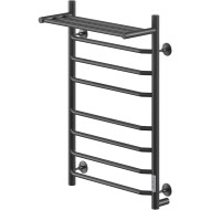 Электрический полотенцесушитель Ника Way-3 80/50 U с полкой Черный матовый