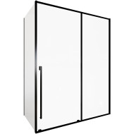 Душевой уголок Allen Brau Fantasy 160x80 3.11010.31 + 3.11012.31 профиль Черный матовый стекло прозрачное