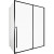 Душевой уголок Allen Brau Fantasy 160x80 3.11010.31 + 3.11012.31 профиль Черный матовый стекло прозрачное