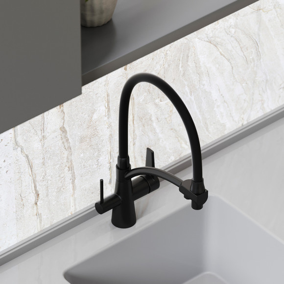 Смеситель для кухни Sancos Eri SC4001MB Черный матовый