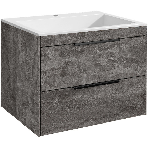 Тумба под раковину Vincea Chiara 2D 60 VMC-2C2600GS подвесная G.Stone Тумба под раковину Vincea Chiara 2D 60 VMC-2C2600GS подвесная G.Stone