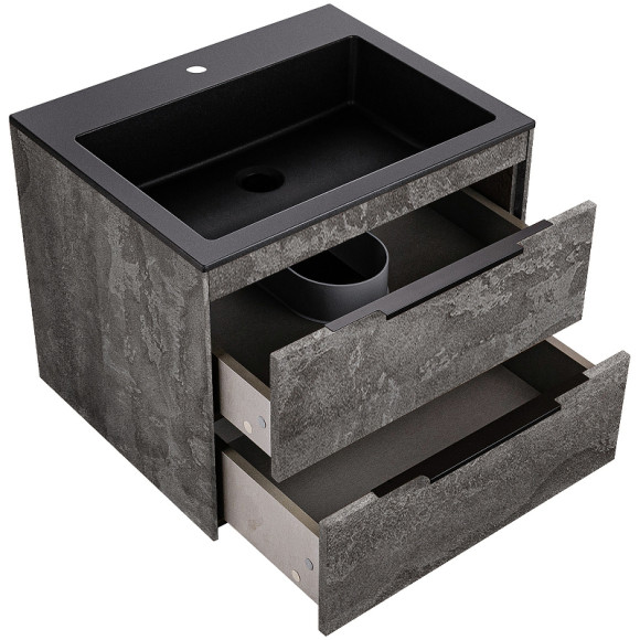 Тумба под раковину Vincea Chiara 2D 60 VMC-2C2600GS подвесная G.Stone Тумба под раковину Vincea Chiara 2D 60 VMC-2C2600GS подвесная G.Stone