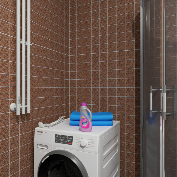 Электрический полотенцесушитель Маргроид Inaro 1200x120 Inaro-12012-1049-9016L левый Белый матовый