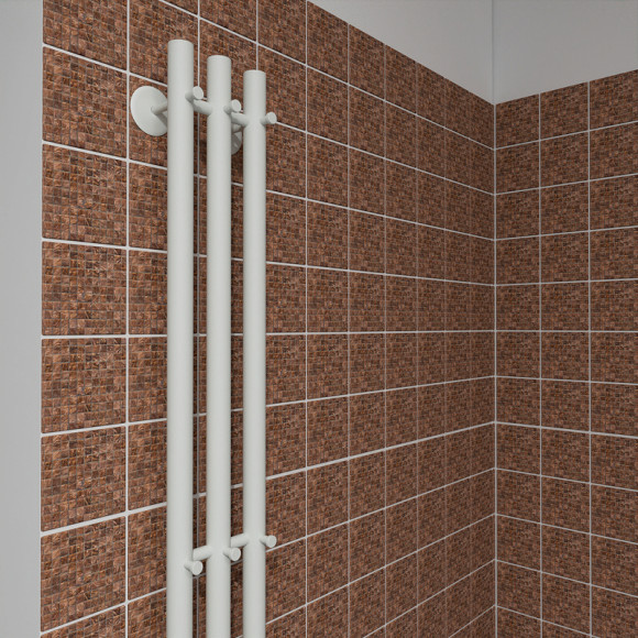 Электрический полотенцесушитель Маргроид Inaro 1200x120 Inaro-12012-1049-9016L левый Белый матовый