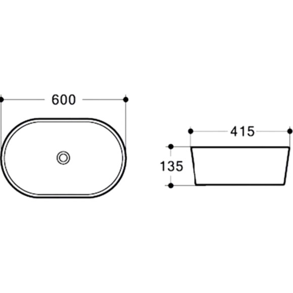 Раковина-чаша Vincea 60 VBS-302 Белая Раковина-чаша Vincea 60 VBS-302 Белая