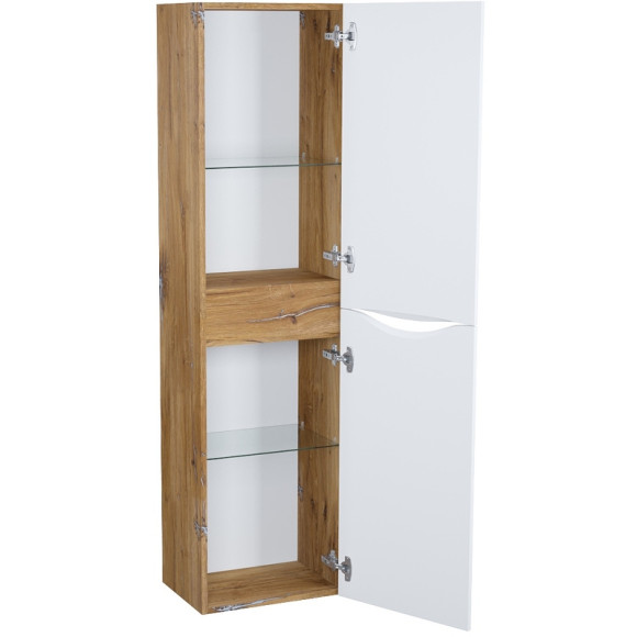 Шкаф пенал Iddis Cloud 40 CLO40Y0i97 подвесной Белый матовый Дуб золотистый Шкаф пенал Iddis Cloud 40 CLO40Y0i97 подвесной Белый матовый Дуб золотистый