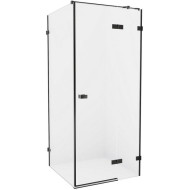 Душевой уголок New Trendy Avexa Black 100x120 R EXK-1595 профиль Черный стекло прозрачное