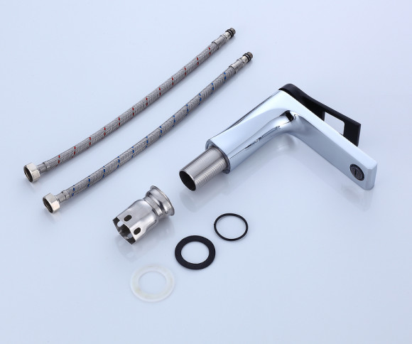 Смеситель для раковины Bronze de Luxe Element EL02CB Хром Черный