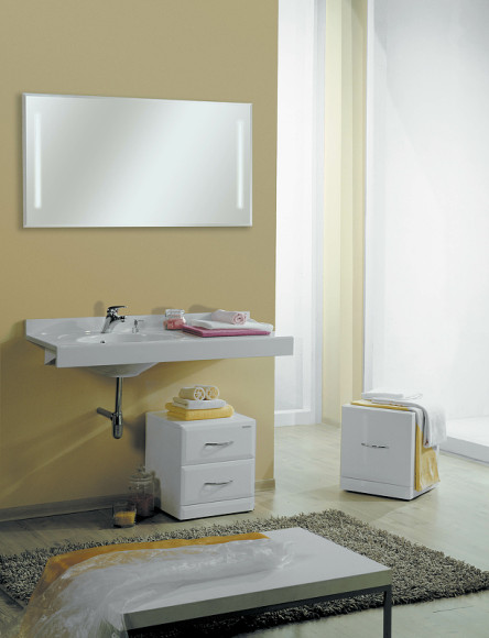 Зеркало Aquaton Отель 120 1A101402OT010 с подсветкой с функцией антипар