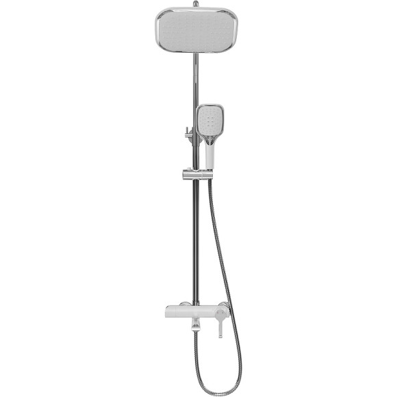 Душевая система Grossman Alba 500.K35.06.100/000 Хром Белая Душевая система Grossman Alba 500.K35.06.100/000 Хром Белая