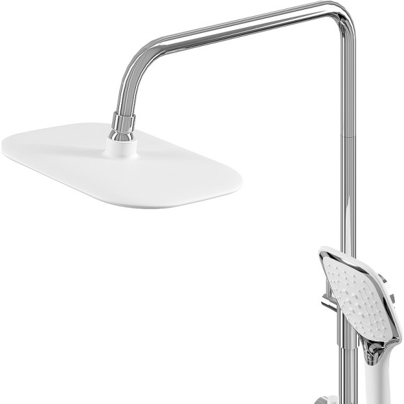 Душевая система Grossman Alba 500.K35.06.100/000 Хром Белая Душевая система Grossman Alba 500.K35.06.100/000 Хром Белая