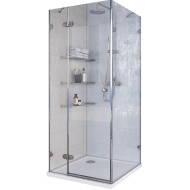 Душевой уголок Aquaton Lax SQR R 100x100 1AX020SSXX000 профиль Хром стекло прозрачное