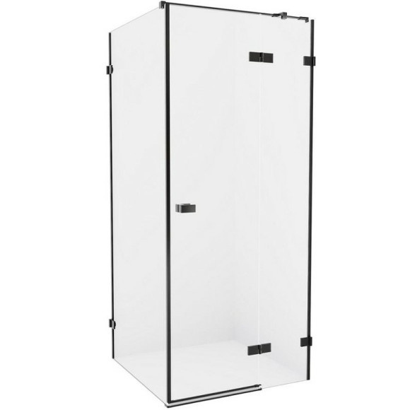 Душевой уголок New Trendy Avexa Black 120x80 R EXK-1599 профиль Черный стекло прозрачное