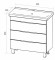 Тумба под раковину 1MarKa Gaula 80Н У92517 White