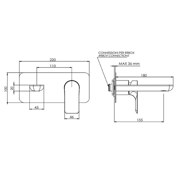 Смеситель для раковины Remer Infinity i15KB Хром Смеситель для раковины Remer Infinity i15KB Хром