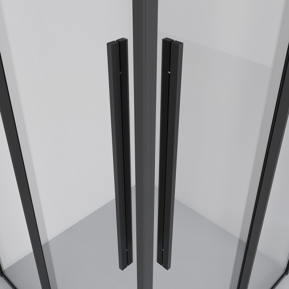 Душевой уголок Niagara Nova 90х90 NG-6823-34BLACK профиль Черный матовый стекло прозрачное Душевой уголок Niagara Nova 90х90 NG-6823-34BLACK профиль Черный матовый стекло прозрачное