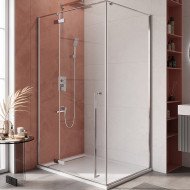 Душевой уголок Cezares Liner 120x90 L LINER-AH-1-120/90-C-Cr-L профиль Хром стекло прозрачное