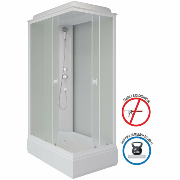 Душевая кабина Niagara Promo 120x80 P120/80/26Q/MT без гидромассажа Душевая кабина Niagara Promo 120x80 P120/80/26Q/MT без гидромассажа