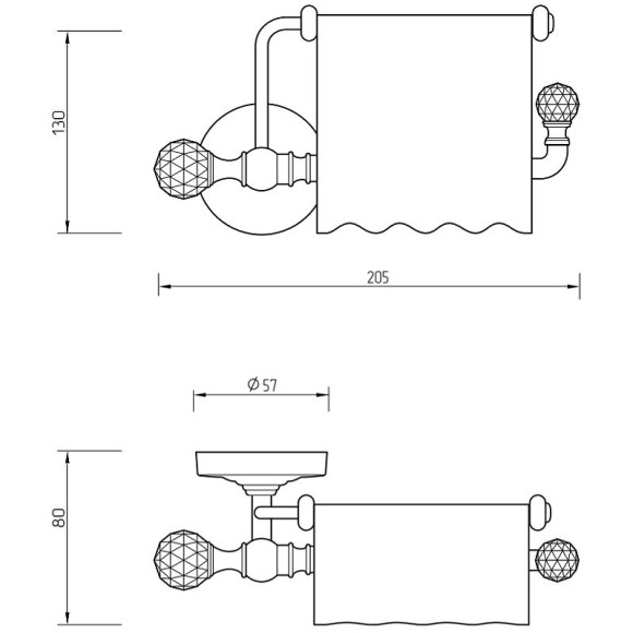 Держатель туалетной бумаги Migliore Amerida 16576 с крышкой Хром с кристаллами Swarovski Держатель туалетной бумаги Migliore Amerida 16576 с крышкой Хром с кристаллами Swarovski