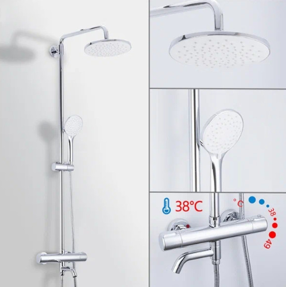 Душевая система Gappo G90 G2490 с термостатом Хром Душевая система Gappo G90 G2490 с термостатом Хром