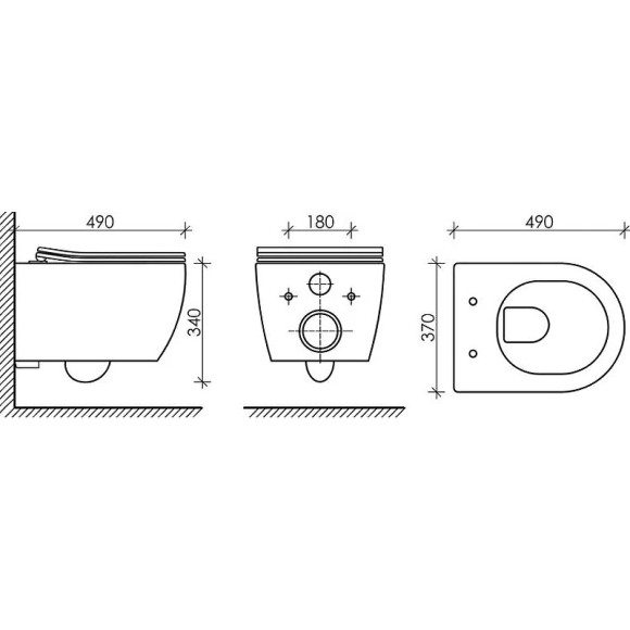 Комплект унитаза Ceramicanova Play CN3001 с инсталляцией Grohe Rapid SL 38811KF0 с сиденьем Микролифт и Черной матовой клавишей смыва Комплект унитаза Ceramicanova Play CN3001 с инсталляцией Grohe Rapid SL 38811KF0 с сиденьем Микролифт и Черной матовой клавишей смыва