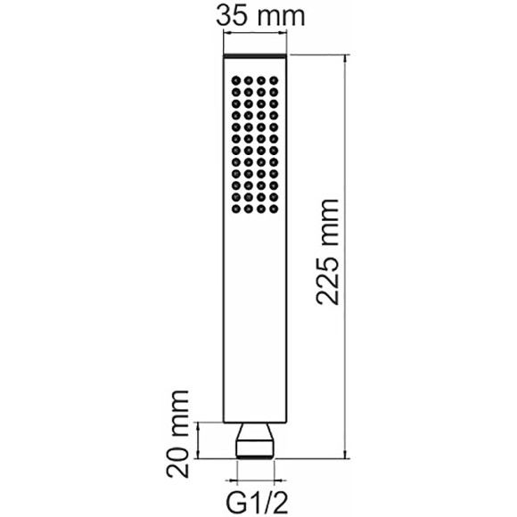 Ручной душ WasserKRAFT A103 Хром