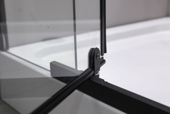 Душевой уголок Esbano ESR-7180B 120x80 ESUGR7180B профиль Черный матовый стекло прозрачное