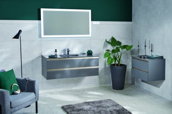 Тумба под раковину Jacob Delafon Vox 120 EB2021-RA-442 подвесная Серый антрацит