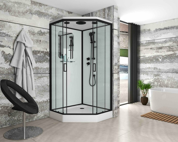 Душевая кабина Niagara Premium 90x90 NG-6901-01D Black без гидромассажа Душевая кабина Niagara Premium 90x90 NG-6901-01D Black без гидромассажа
