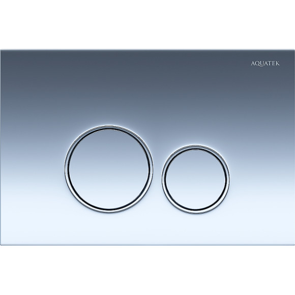 Комплект унитаза с инсталляцией Aquatek Set Aquatek Оберон KDI18 с сиденьем Микролифт и клавишей смыва Хром глянцевый