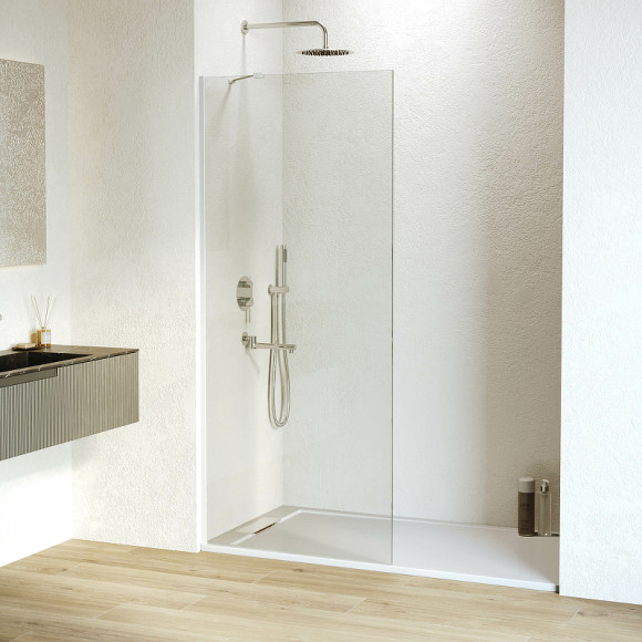 Душевая перегородка RGW Walk In WA-110W 110 351011011-15 профиль Белый стекло прозрачное Душевая перегородка RGW Walk In WA-110W 110 351011011-15 профиль Белый стекло прозрачное