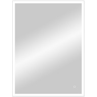 Зеркало Континент Solid 600х800 ЗЛП620 с подсветкой Серебро с сенсорным выключателем
