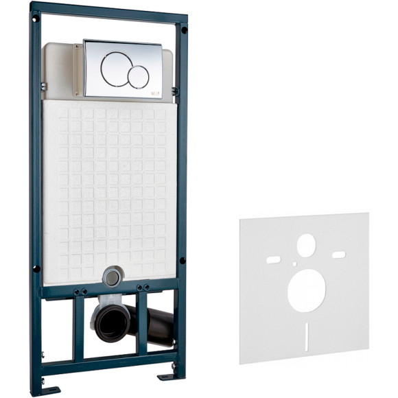 Комплект унитаза AQUAme AQM2002 с сиденьем Микролифт и инсталляцией WeltWasser WW Marberg 507 10000005949+10000005952 с клавишей смыва Хром глянцевый Комплект унитаза AQUAme AQM2002 с сиденьем Микролифт и инсталляцией WeltWasser WW Marberg 507 10000005949+10000005952 с клавишей смыва Хром глянцевый