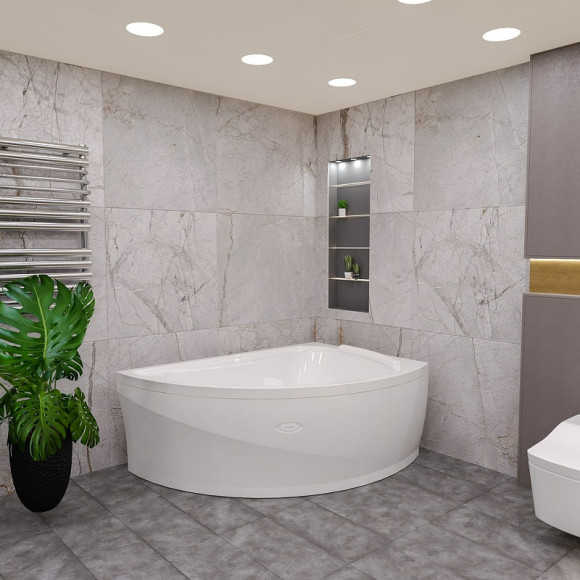 Акриловая ванна Radomir Альбена 168x120 L 1-01-0-1-1-015 без гидромассажа Акриловая ванна Radomir Альбена 168x120 L 1-01-0-1-1-015 без гидромассажа