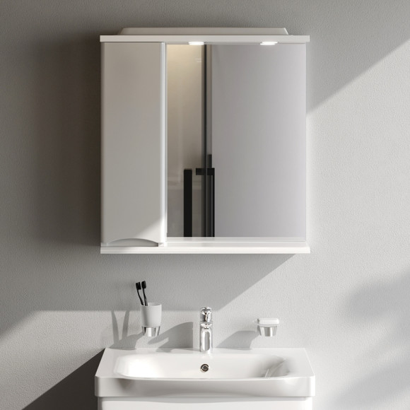 Зеркало со шкафом AM.PM Like 65 L M80MPL0651WG с подсветкой Белый