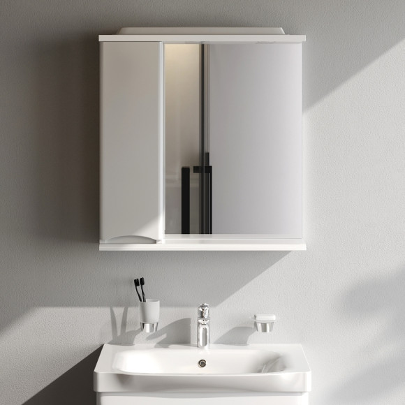 Зеркало со шкафом AM.PM Like 65 L M80MPL0651WG с подсветкой Белый