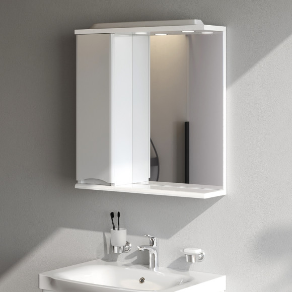 Зеркало со шкафом AM.PM Like 65 L M80MPL0651WG с подсветкой Белый