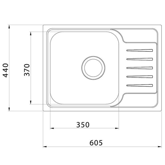 Кухонная мойка Iddis Sound 60 SND60SDi77 Сатин